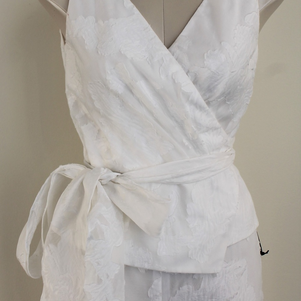 White Frascara Matching Set (Top & Trousers)